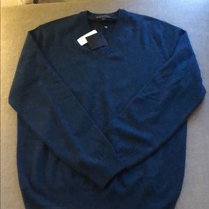 Brooks Brothers Men Cashmere V-Neck Sweater NWT